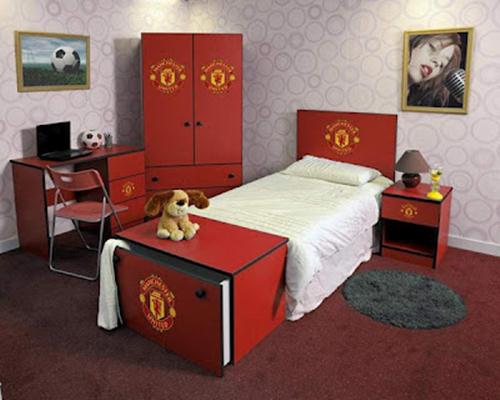 Phòng ngủ theo phong cách bóng đá dành cho bé trai - Trang trí - Nội thất - Phòng ngủ - Ý tưởng - Thiết kế đẹp - Phòng trẻ em