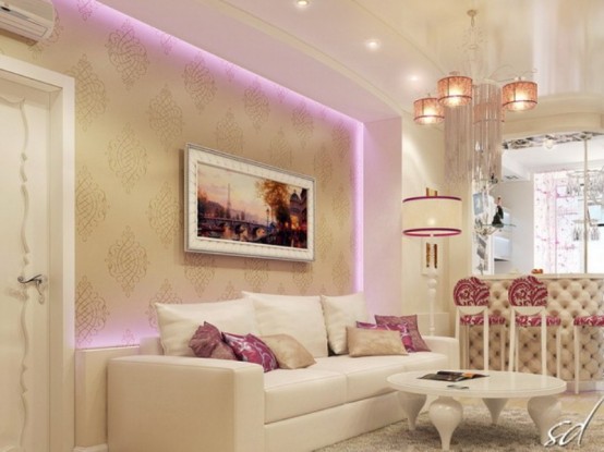 Romantic and Fascinating Girly Space by Svetlana Dubrovskaya - Interior Design - Apartment - Girl Room - Home Interior