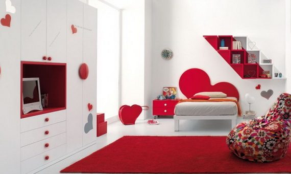 แต่งห้องนอนสุดเจิด...ด้วยสีแดงที่มองเห็นแต่ไกล - ตกแต่งห้องนอน - แบบห้องนอนสีสด - ห้องนอนสีแดง - แต่งห้องสีแดง - ห้องนอนเฉดสีแดง