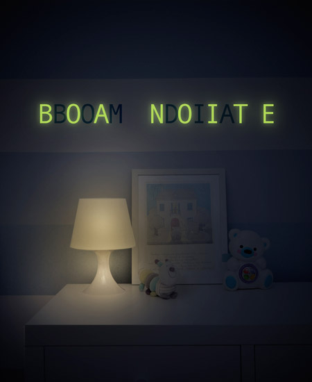 Sticker Siêu Ngộ nghĩnh Phát Sáng Trong Đêm Tối - Decal dán tường - Sticker dạ quang - Trang trí