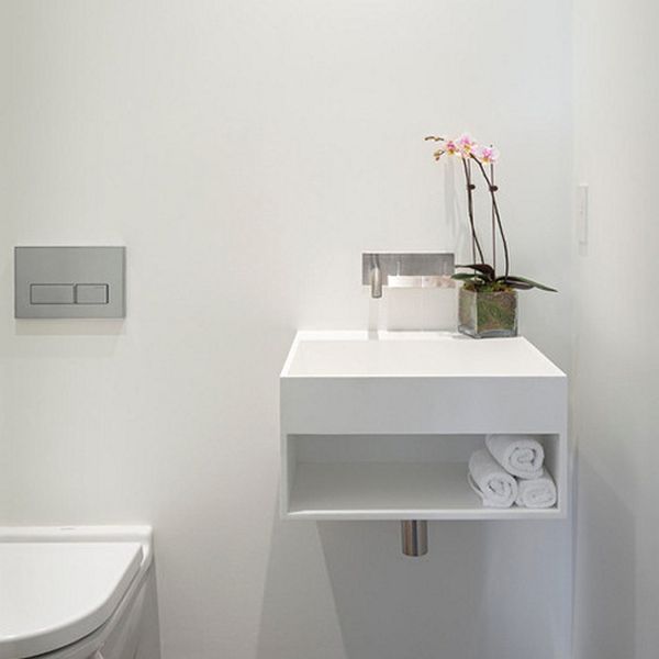 Bồn rửa mặt hiện đại phù hợp cho phòng tắm nhỏ - Bồn rửa mặt - Thiết kế - Phòng tắm