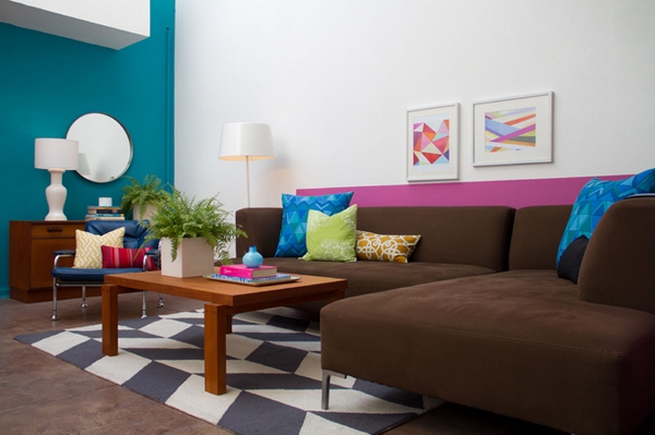 Sự kết hợp thù vị giữa màu nâu và xanh dương trong phòng khách - Trang trí - Nội thất - Ý tưởng - Phối màu - Phòng khách - Nhà đẹp - Sáng kiến