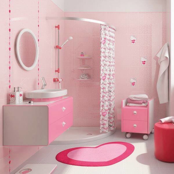 ฟิน!!!! ห้องน้ำสีชมพู