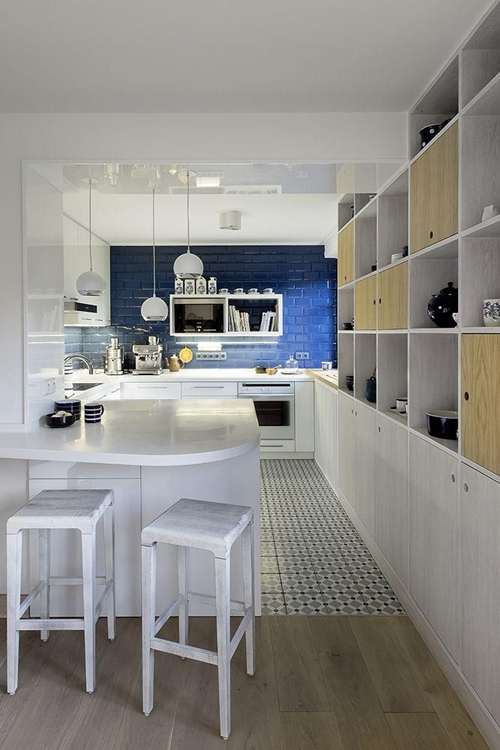 แต่งห้องครัวธีมสีขาว-น้ำเงิน สำหรับแม่บ้านยุคใหม่! - ห้องครัว - ห้องทานอาหาร - แบบห้องครัวสีขาวฟ้า - ออกแบบตกแต่งครัว - แต่งครัวสวย - ครัวสีฟ้า ขาว