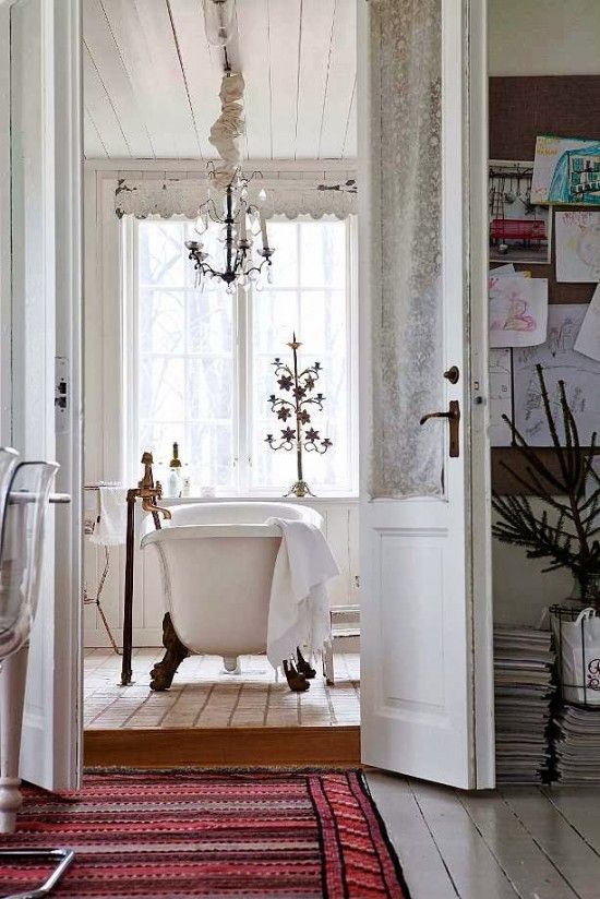 Phòng tắm Scandinavia thư giãn - Phòng tắm - Thiết kế