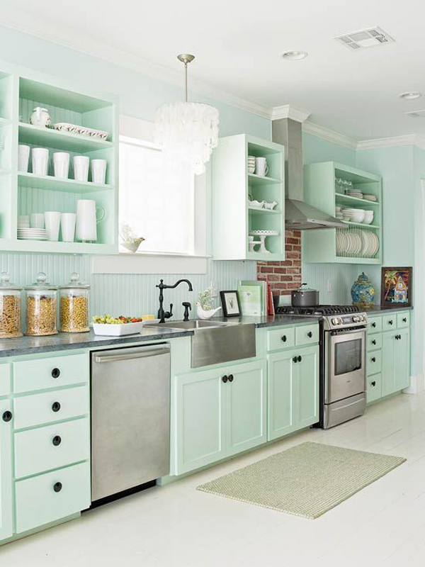 Những góc bếp sáng bừng với tủ bếp sắc màu - Trang trí - Ý tưởng - Nội thất - Thiết kế đẹp - Mẹo và Sáng Kiến - Nhà bếp - Tủ bếp - Màu sắc