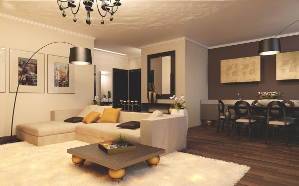 Grosu Art Studio thiết kế căn hộ sang trọng với gam màu vàng ánh kim - Căn hộ - Thiết kế - Ngôi nhà mơ ước - Grosu Art Studio