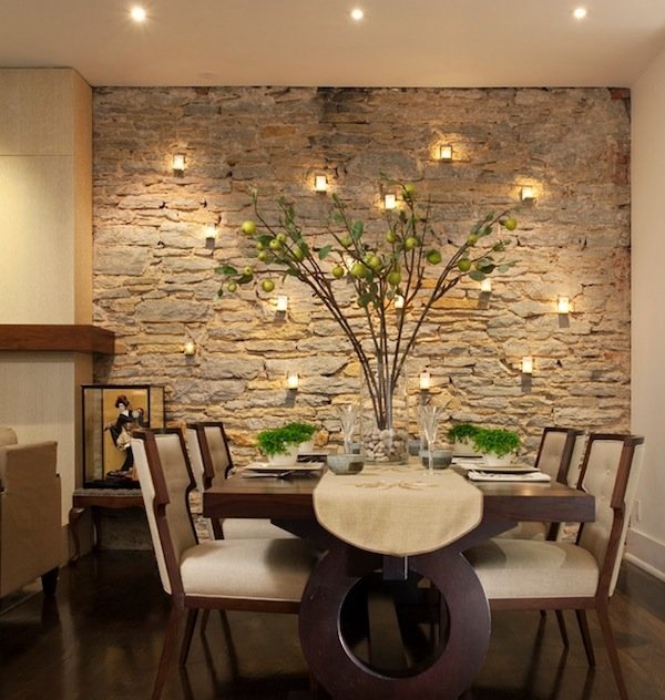 Tạo không khí ấm cúng cho phòng ăn cùng cách trang trí tường