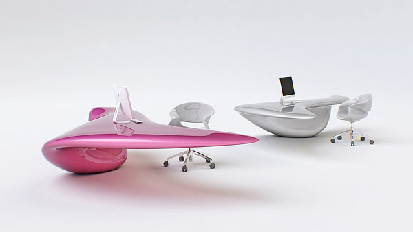 Volna Table: Nội thất với thiết kế siêu thực cho tương lai - Nội thất - Bàn - Phòng làm việc