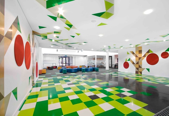 Play with Color in a Beautiful School - Interior Design