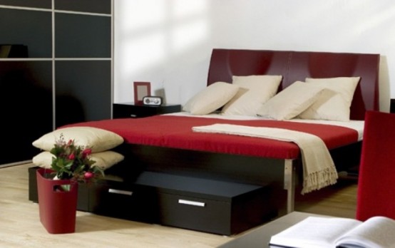 Những thiết kế phòng ngủ đẹp theo gam màu đỏ - Thiết kế - Ý tưởng - Phòng ngủ