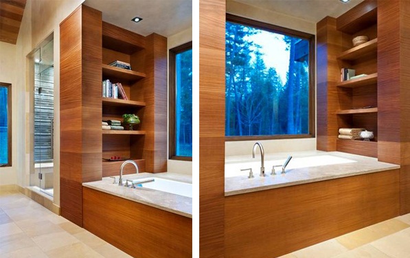 Cảm giác như đang ở spa với bồn tắm gỗ - Phòng tắm - Thiết kế - Bồn tắm
