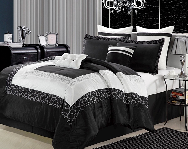 Bộ giường ngủ trắng đen cho phòng ngủ thêm trang nhã - Trang trí - Ý tưởng - Nội thất - Phòng ngủ - Giường