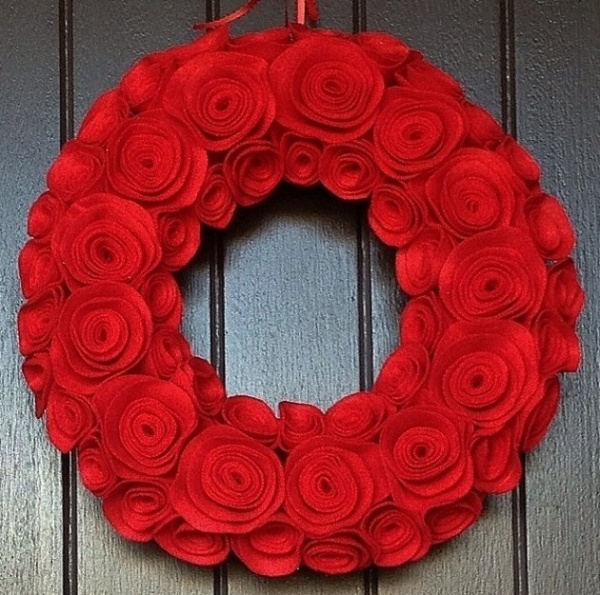 Vòng hoa handmade dễ thương dành cho ngày lễ tình nhân - Đồ trang trí - Vòng hoa - Lễ tình nhân