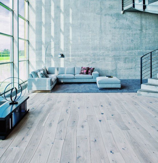 Sàn nhà đẹp tự nhiên với gỗ cứng của thân cây