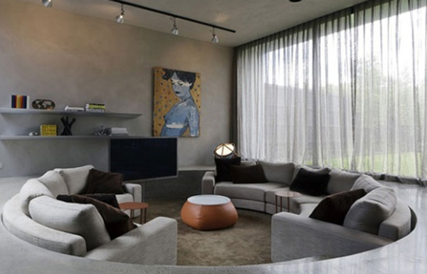 Dozen of Modern Sunken Living Room Designs for Relaxing Feels - Sunken Living Rooms - Design - Decoration - Tips - Ideas - Outdoor - Living Room