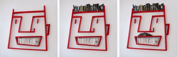 เฟอร์นิเจอร์ "ชั้นวางหนังสือ แสนซนรูปหน้าคน" จาก Alexi Mccarthy - เฟอร์นิเจอร์ - ออกแบบ - ไอเดีย - ตกแต่งบ้าน - ชั้นวางหนังสือ - ชั้นวางหน้าคน