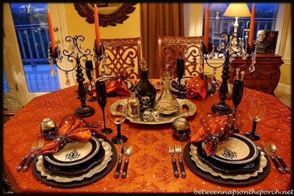 Trang trí bàn tiệc trong lễ Halloween