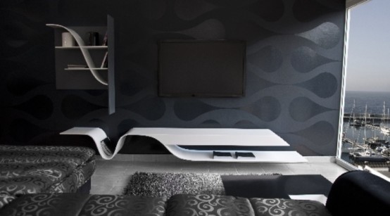 Melting Shelves for Modern Living Room - Furniture - Shelf