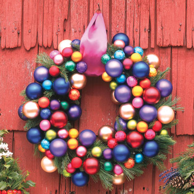 Make a simple wreath for your home by yourself - Christmas decoration