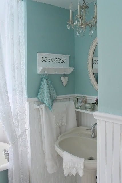 Áp dụng phong cách shabby chic vào phòng tắm - Thiết kế - Trang trí - Phòng tắm