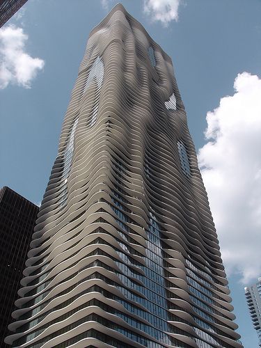 Aqua Tower, eye-catching Building in Chicago, US - Design - Building