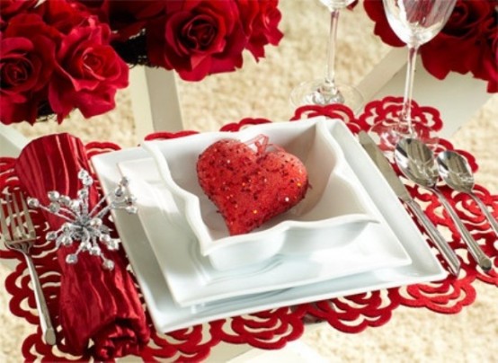 Romantic and Intimate Valentine's Day Table Setting Decor Ideas - Table Decor - Decoration - Ideas - Dining Room