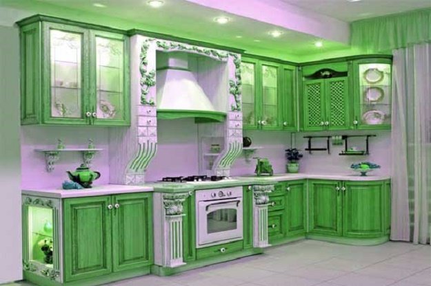 แต่งห้องครัวด้วยสีเขียว สร้างความสนุกง่าย ๆ ที่บ้านคุณ