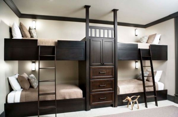 Giường tầng ấm cúng cho nhà đông trẻ - Phòng ngủ cho bé - Giường tầng - Nội thất - Trang trí