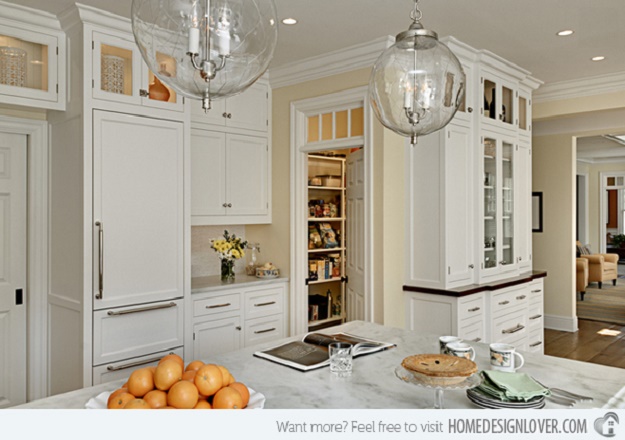 15 Classic to Modern Kitchen Pantry Ideas - ห้องครัว - คลาสสิคโมเดิร์น - แต่งเติม - ต่อเติม - เฟอนิเจอร์สีขาว - เฟอนิเจอร์