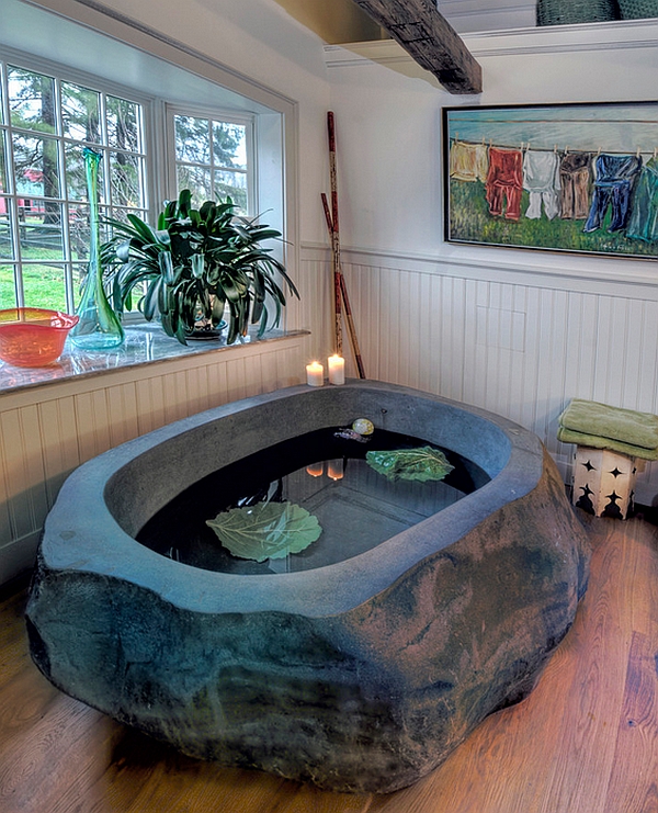 Thư giãn như tại spa với các kiểu bồn tắm hot nhất - Trang trí - Ý tưởng - Nội thất - Thiết kế - Thiết kế - Xu hướng - Phòng tắm - Bồn tắm