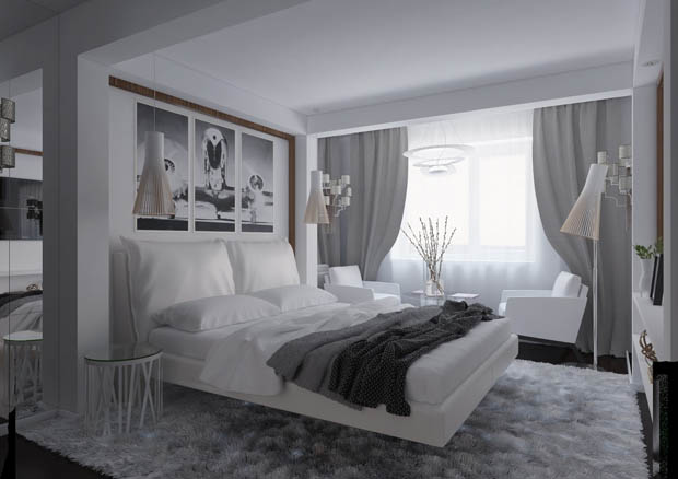 แต่งห้องนอนด้วยสีขาว ดูสะอาดตา ช่วยให้ห้องดูกว้างขึ้น - ห้องนอนสีขาว - แต่งห้องน่านอน - แบบห้องนอนสะอาดตา - แต่งห้องให้ดูกว้าง - แบบห้องสีสว่าง