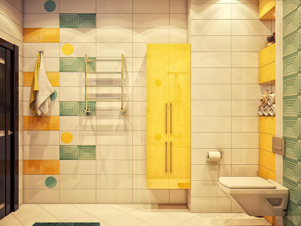 ว้าว! ว้าว! ห้องน้ำแสนสวย กระตุ้นต่อมเริงร่าด้วยสีสันสดใส - ไอเดียตกแต่ง - ห้องน้ำ - แบบห้องน้ำสีสันสดใส - ห้องน้ำสวย - จัดแต่งห้องน้ำ - ตกแต่งห้องน้ำ