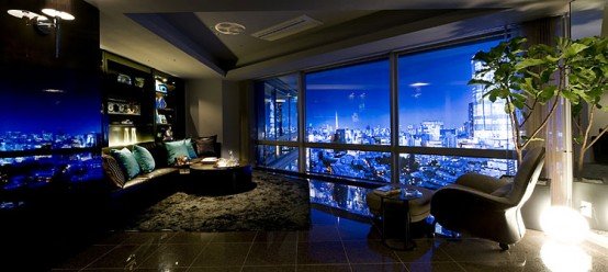Lavish, High-End Apartment With Mesmerizing Views of Tokyo