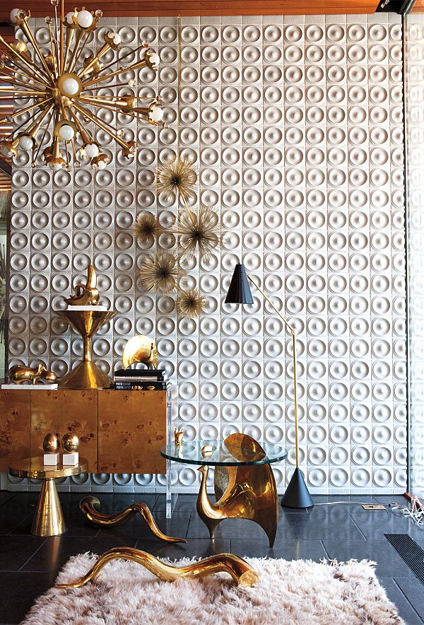 2013-as dizájn trend: Elegáns sárgaréz dekorációs tárgyak a lakásban