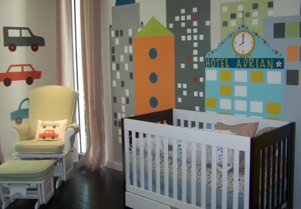 Phòng cho trẻ sơ sinh theo phong cách retro - Phòng cho bé - Thiết kế