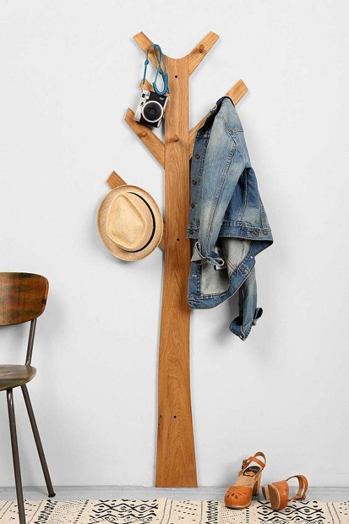 wooden coat rack - ตกแต่งบ้าน - ไอเดีย - ของแต่งบ้าน - ออกแบบ - ตกแต่ง - เฟอร์นิเจอร์ - ไอเดียแต่งบ้าน