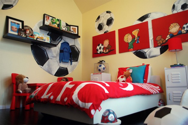 Sport Bedroom ห้องนอนของคนรักฟุตบอล - ห้องนอน - ทีมฟุตบอล - ห้องนอนฟุตบอล - แต่งห้องนอน