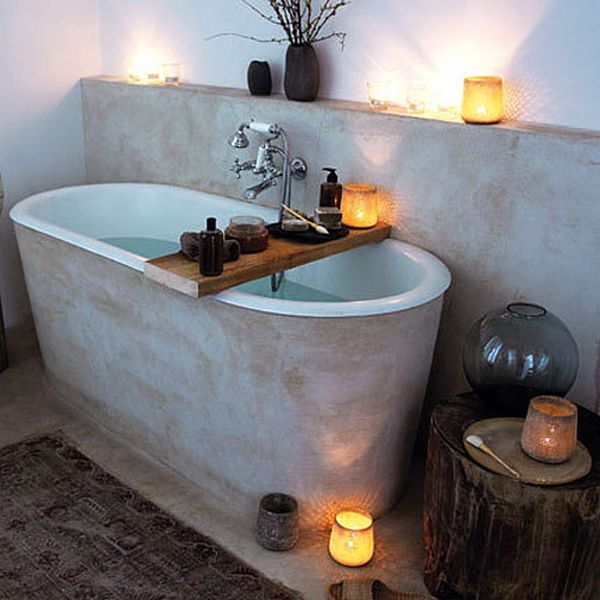 Thưởng thức cuộc sống cùng khay nhỏ trên bồn tắm - Phòng tắm - Thiết kế - Khay trên bồn tắm
