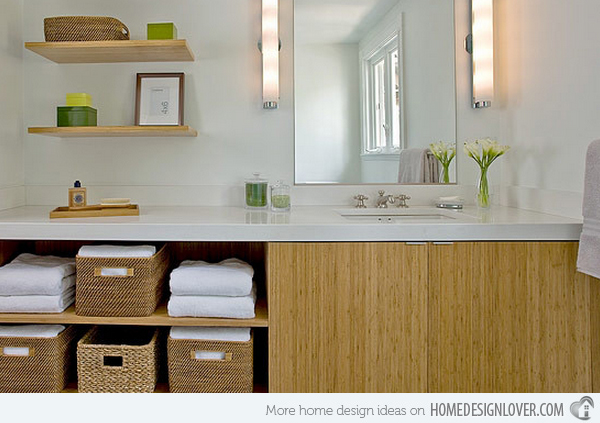 15 ไอเดียการออกแบบชั้นวางในห้องน้ำ - ชั้นวางของ - ห้องน้ำ - เฟอร์นิเจอร์ - การออกแบบ