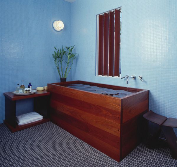Giản dị mà tinh tế với bồn tắm theo kiểu Nhật Bản - Ý tưởng - Trang trí - Nội thất - Thiết kế - Bồn tắm gỗ - Phòng tắm - Nhật Bản