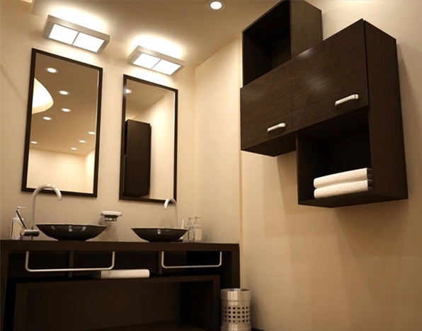Phòng tắm gọn đẹp hơn với tủ đựng đồ - Nội thất - Ý tưởng - Phòng tắm