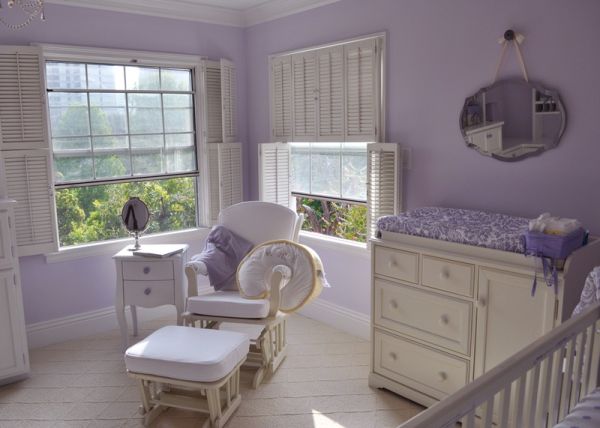 Ý tưởng mang sắc tím lavender vào phòng trẻ sơ sinh - Ý tưởng - Trang trí - Phòng trẻ em