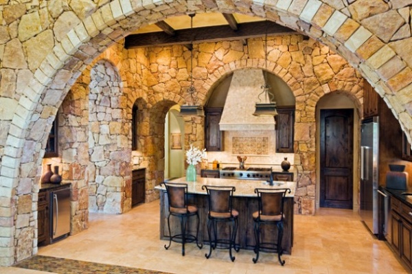 Thêm chút mộc mạc cho nhà bếp với tường đá - Thiết kế - Nhà bếp