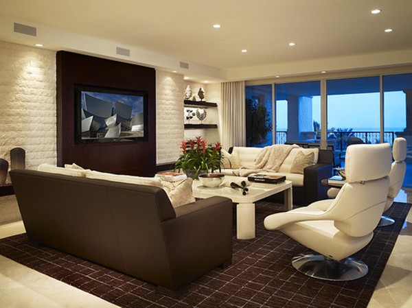 Những thiết kế tivi treo tường đẹp hiện đại - Ý tưởng - Phòng khách