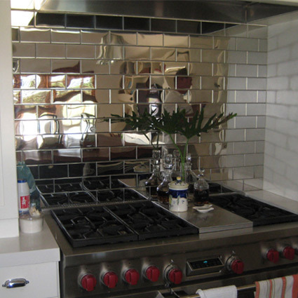 Mirrored Backsplashes, A Breath of Fresh Air - Kitchen