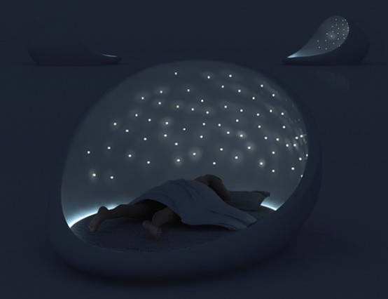 Chiếc giường bắt mắt với bầu trời sao lung linh - Thiết kế - Nội thất - Giường - Natalia Rumyantseva