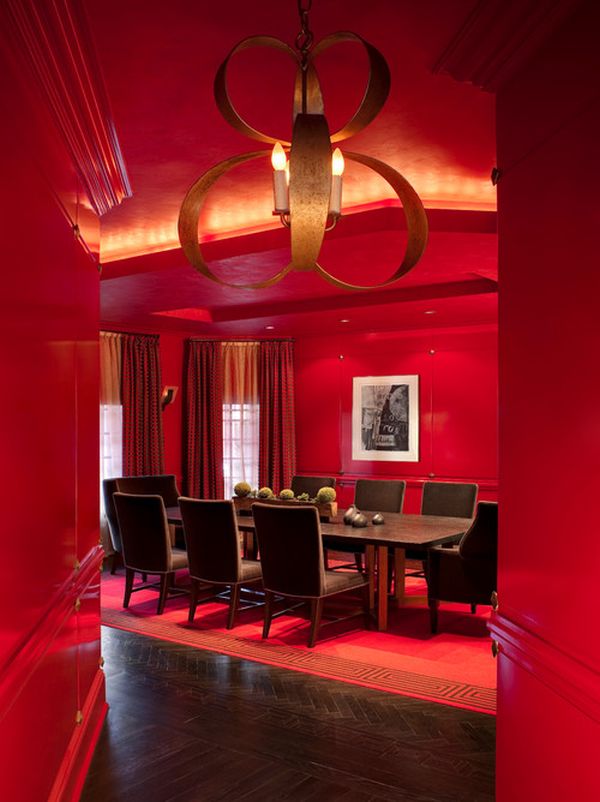 Căn phòng thu hút với một màu đỏ - Trang trí - Xu hướng