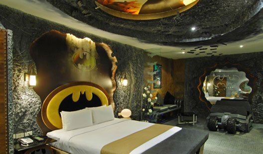 Különleges Batman témájú hotelszobák Tajvanban