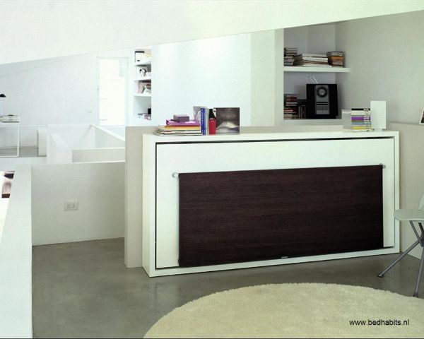 Amazing 3 in 1 Cabinet+Folding Bed+Table Designs by Bed Habits - Design - Interior Design - Cabinet - Dining Table - Folding Bed - Bed Habits Amsterdam - Furniture - Photo